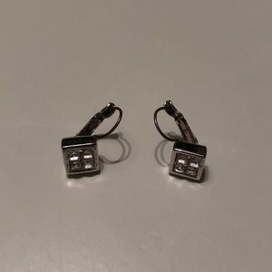 Vintage diamond shaped drop earrings